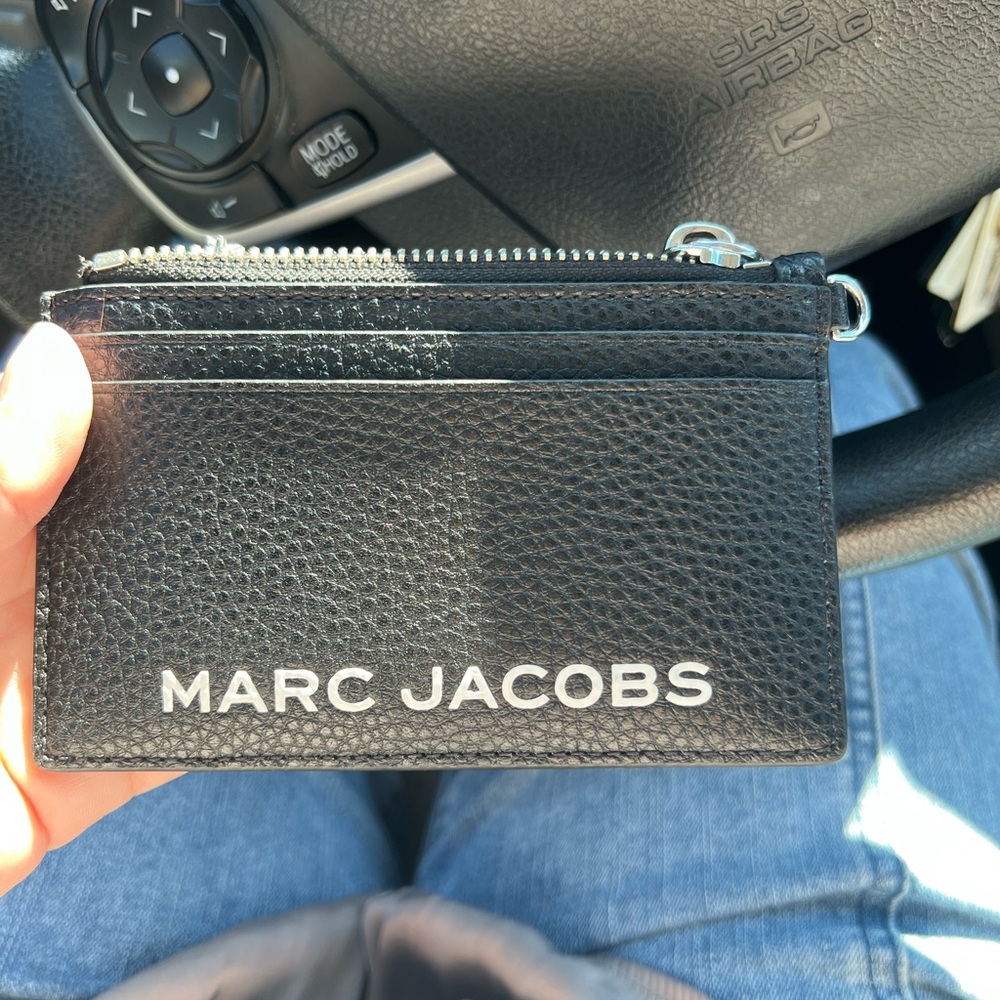Marc Jacobs Black Leather Card Holder